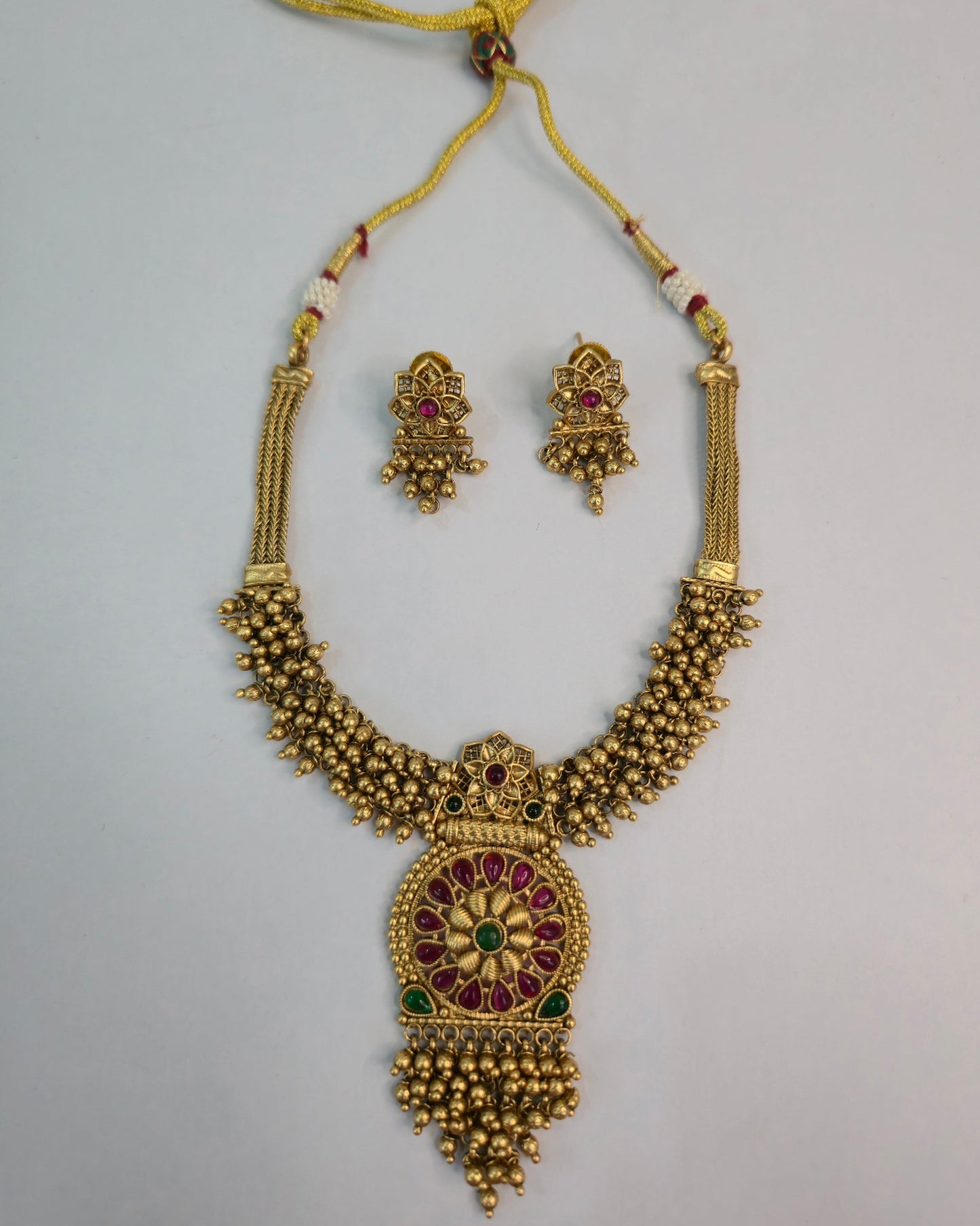 Pushpa Bead Necklace Set