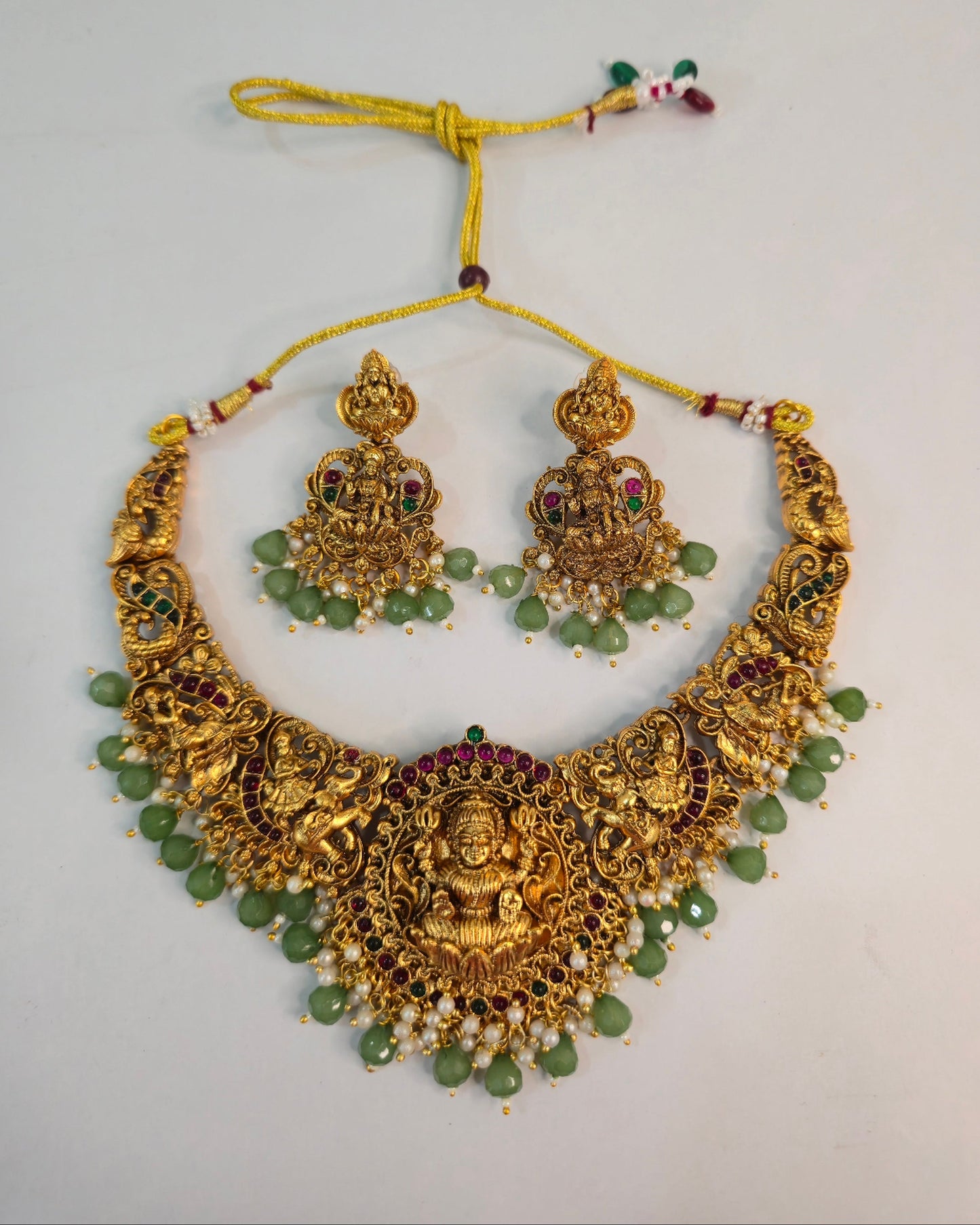 Lakshmi Nritya Temple Necklace Set