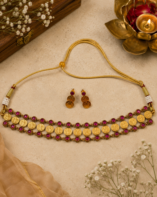 Mithila Lakshmi Kasu Choker Set
