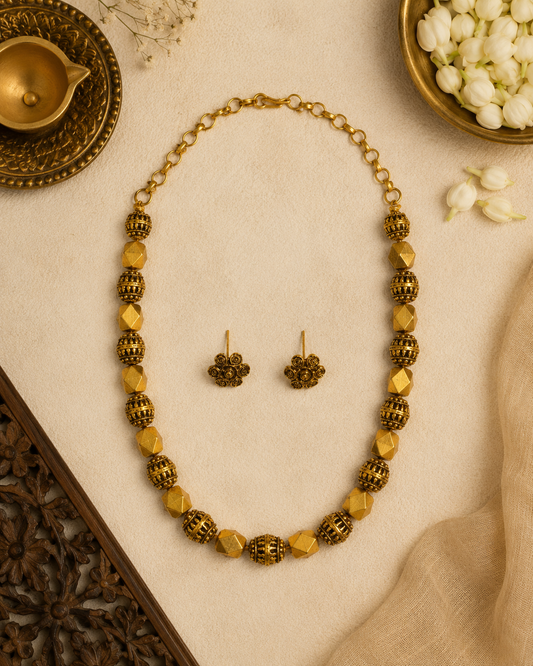 Shrivika Antique Bead Necklace Set