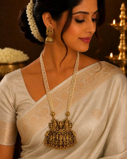 Sri Vaibhavi Pearl Haram Set
