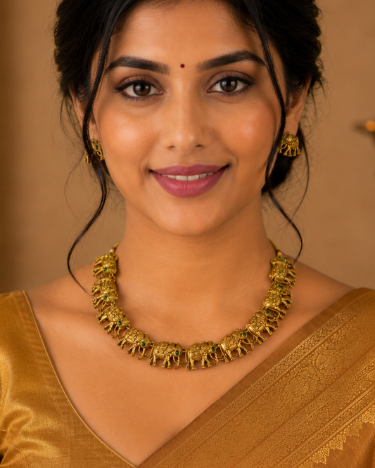 Gaja Vaibhava Necklace Set