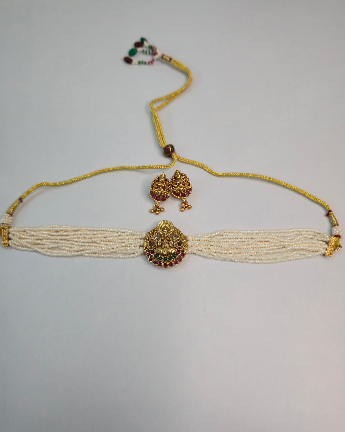 Antique Lakshmi Pearl Choker Set