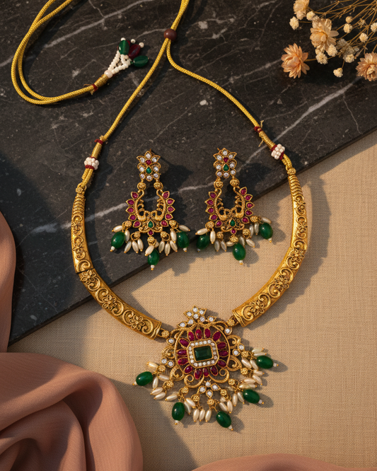 Raga Pendant Necklace Set