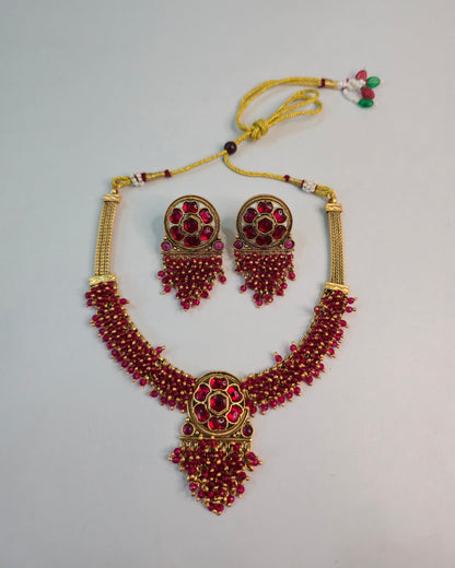 Gulabi Bead Necklace Set