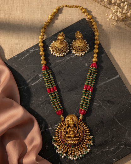 Lakshmi Bead Haram Set