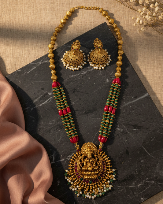 Lakshmi Bead Haram Set