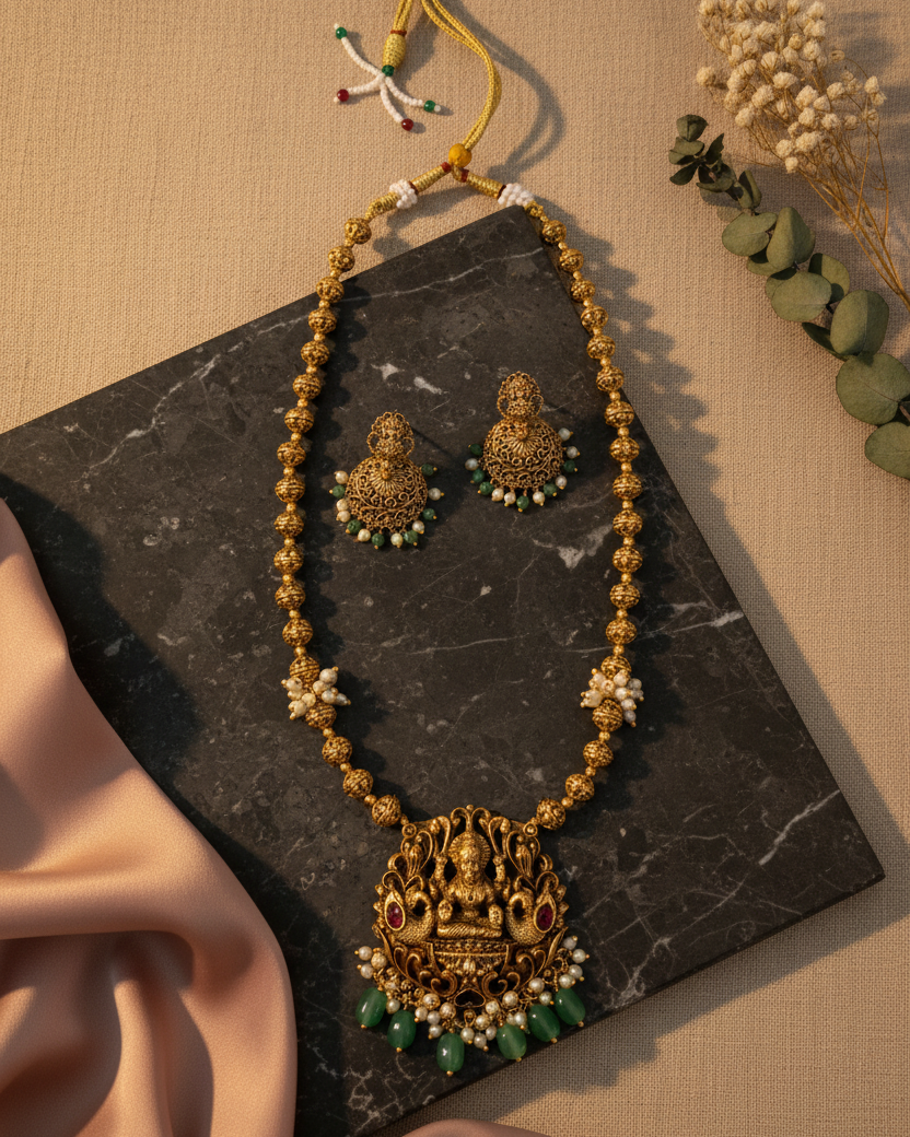 Lakshmi Mayura Haram Set
