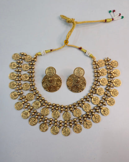 Lakshmi Coin Layer Necklace