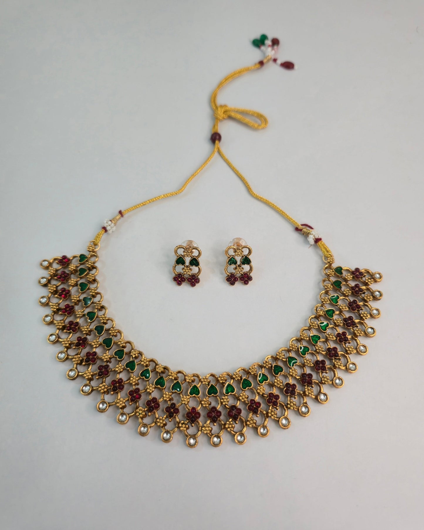 Emerald Floral Lattice Set
