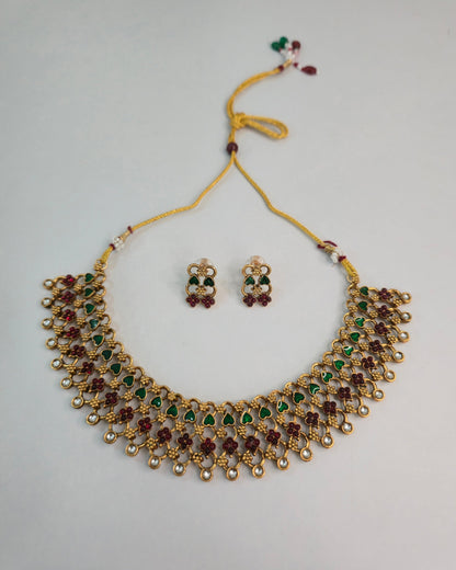 Emerald Floral Lattice Set
