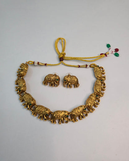 Gaja Vaibhava Necklace Set