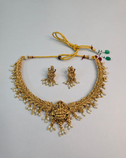 Lakshmi Pearl Vine Necklace Set