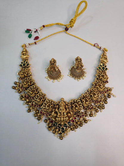 Lakshmi Mayura Necklace Set