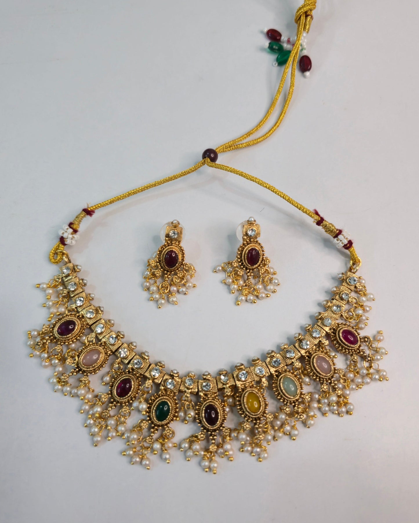 Navika Multistone Necklace Set