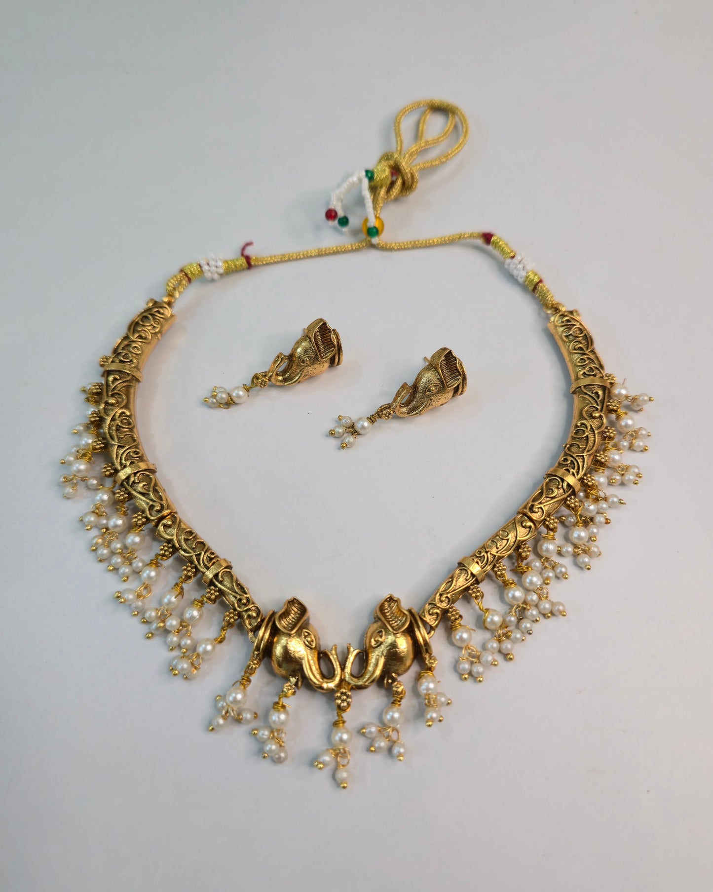 Gajini Pearl Necklace Set