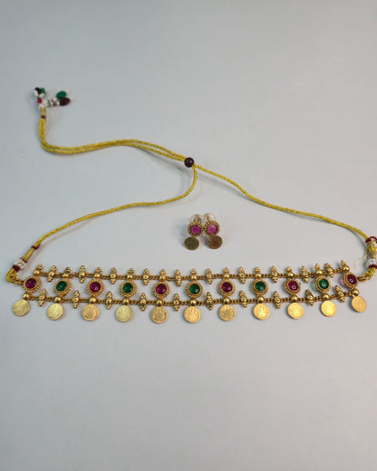 Mridula Coin Choker Set