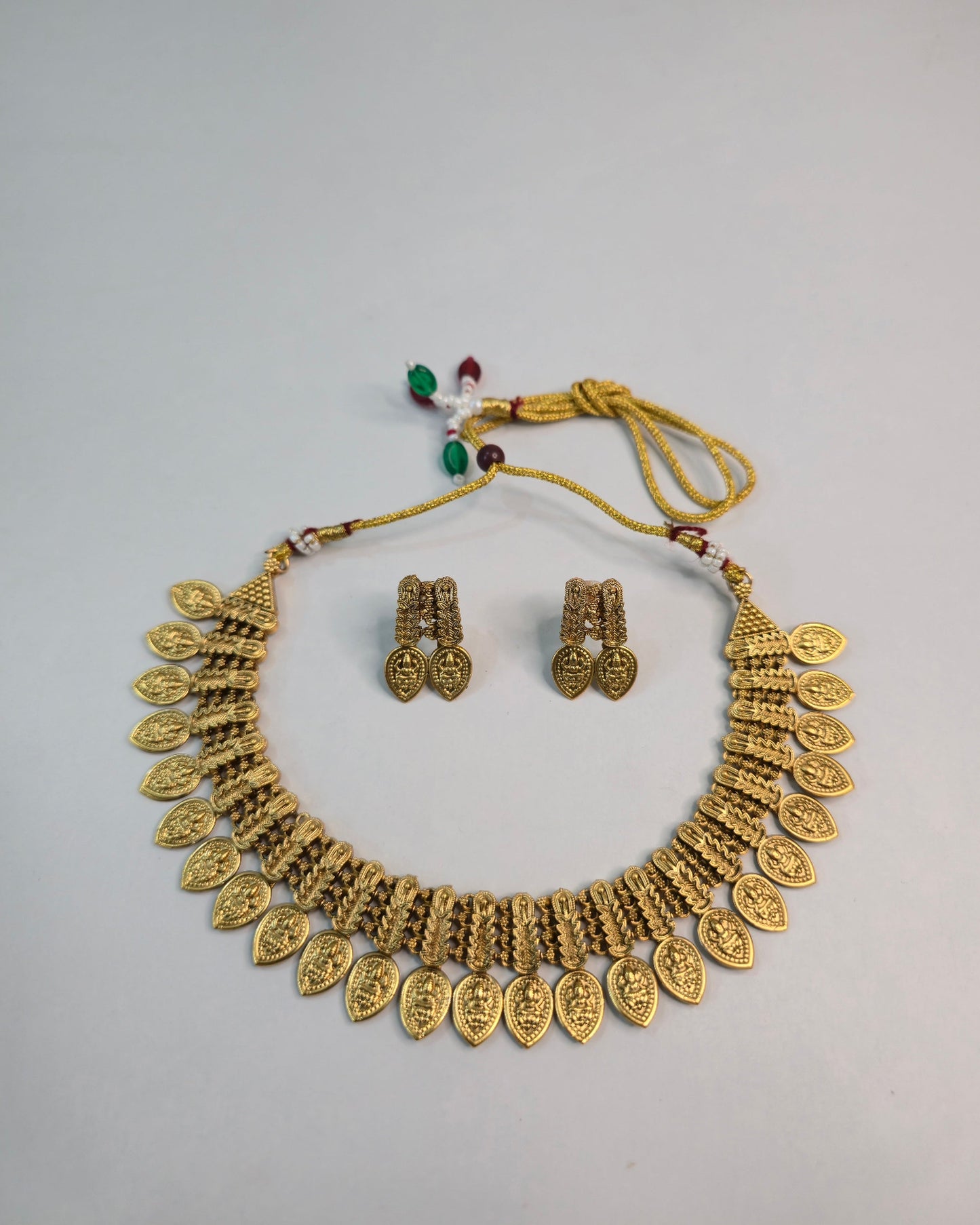 Varnika Temple Fringe Choker Set