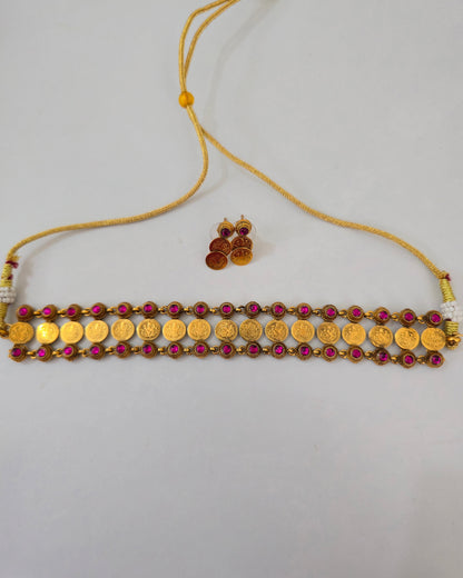 Mithila Lakshmi Kasu Choker Set