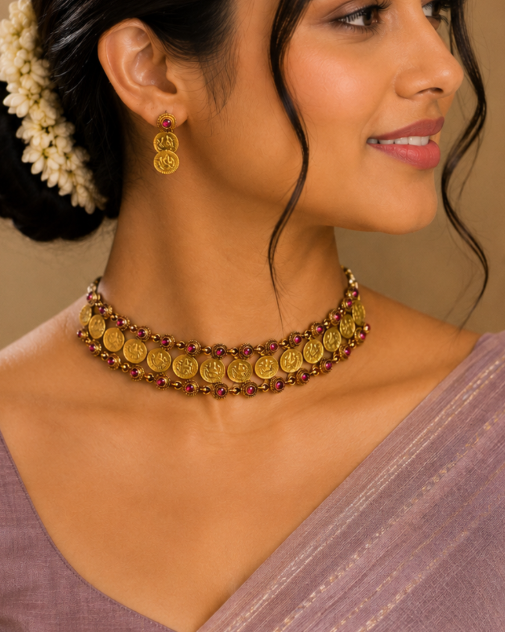 Mithila Lakshmi Kasu Choker Set