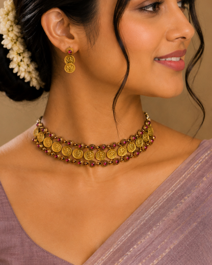 Mithila Lakshmi Kasu Choker Set