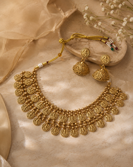 Lakshmi Coin Layer Necklace