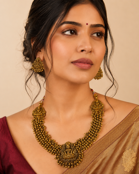Lakshmi Bead Temple Set