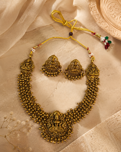 Lakshmi Bead Temple Set