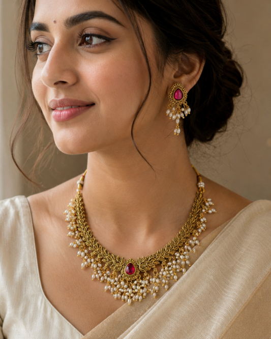 Varnika Antique Necklace Set