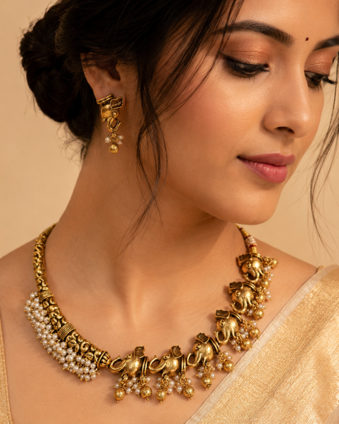 Gajashree Antique Necklace