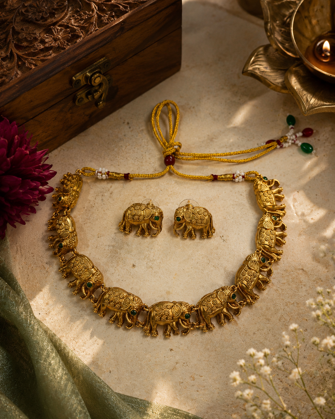 Gaja Vaibhava Necklace Set