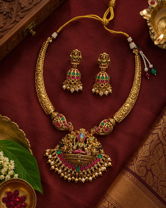 Vaibhavi Lakshmi Pendant Set