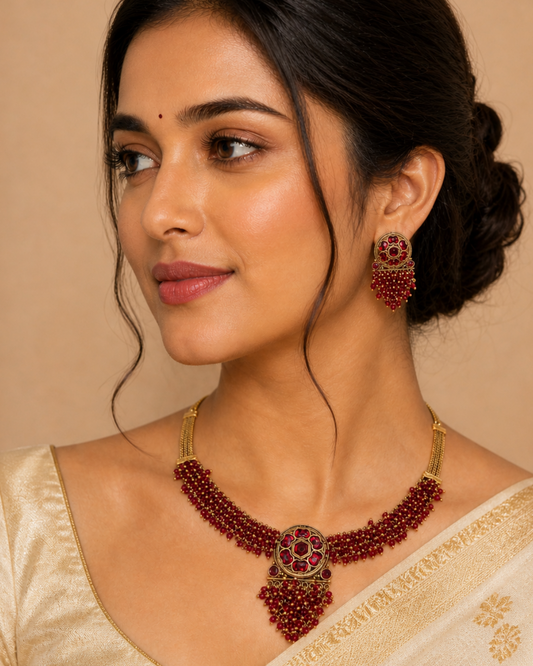 Gulabi Bead Necklace Set