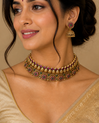 Kemp Pushpa Choker Set