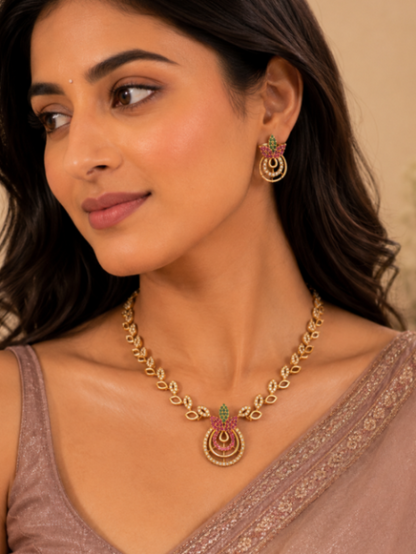 Aarohi Pendant Necklace Set