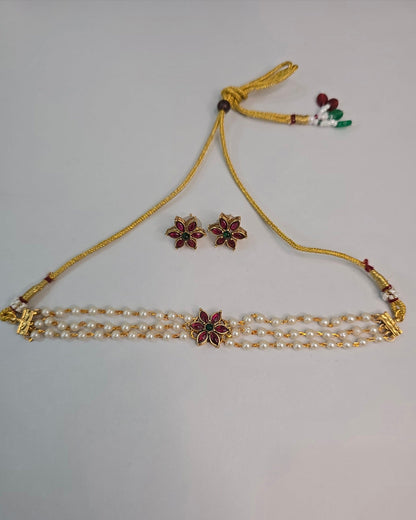 Padma Pearl Choker Set
